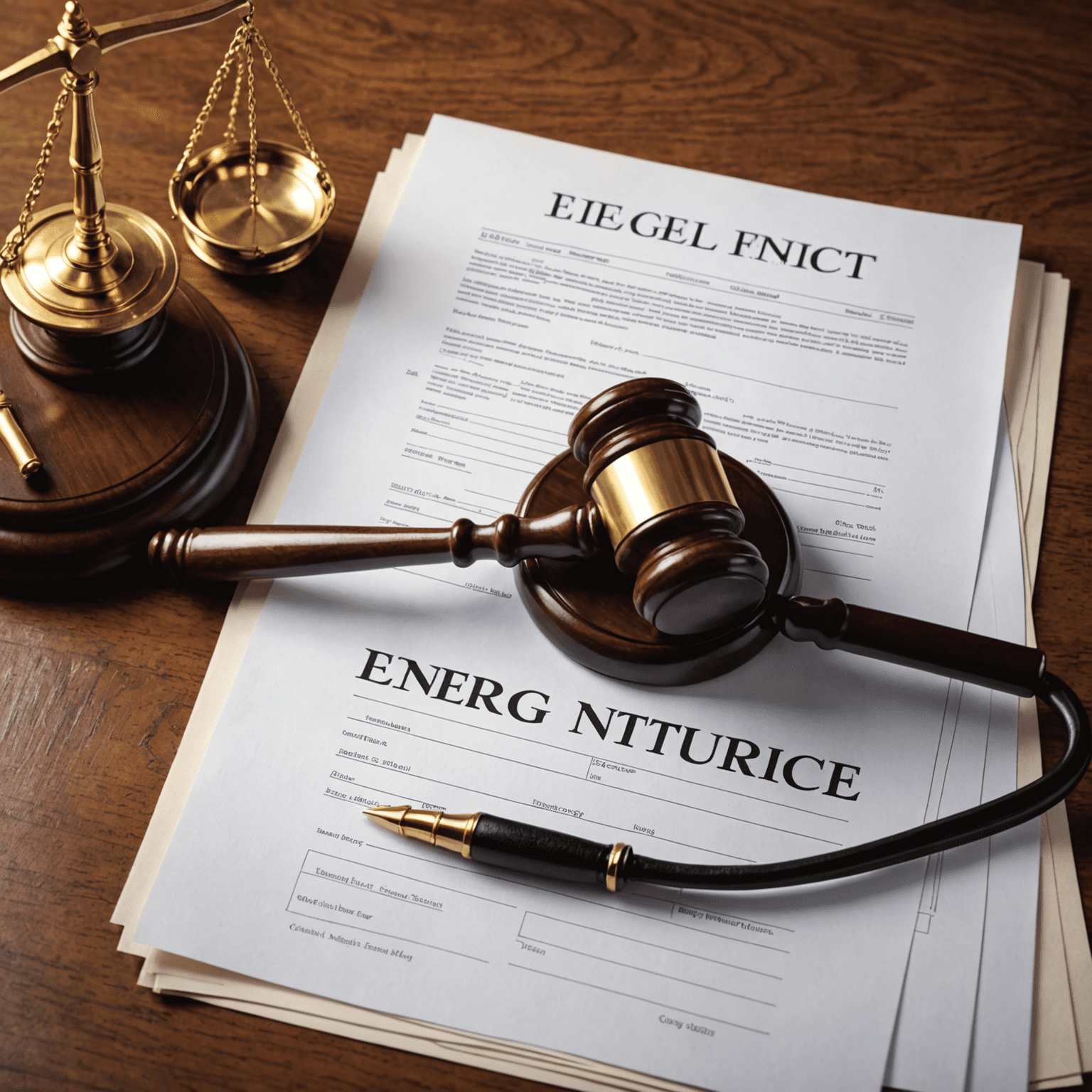 Gavel and legal documents representing regulatory changes in energy sector